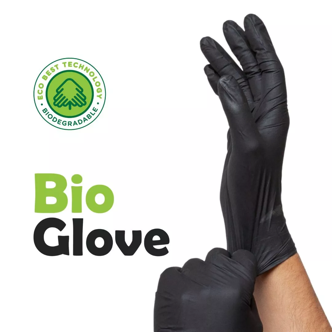 BioGlove (Black) Biodegradable Nitrile Exam Glove 100/Box