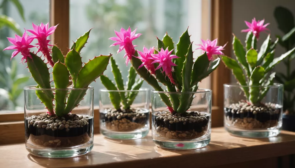 Rooting a christmas cactus from cutting