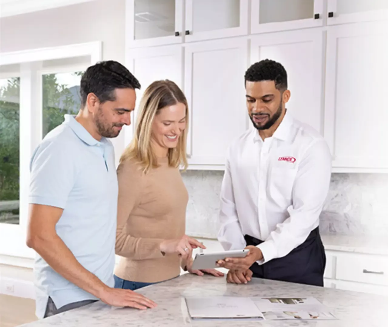 Air Alliance Team HVAC technician performing heating and cooling system installation in Ballwin, MO, ensuring indoor comfort.