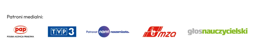 Logotypy patronów medialnych