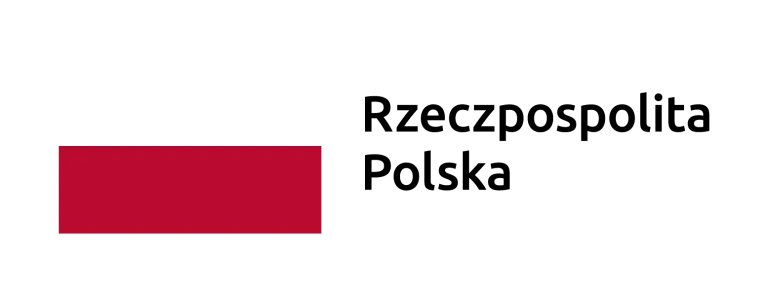 Obraz przedstawia flagę Polski, która ma dwa poziome pasy, biały na górze i czerwony na dole. Po prawej stronie flagi znajdują się słowa Rzeczpospolita Polska napisane pogrubionym, czarnym tekstem na jasnoszarym tle.