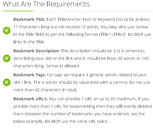 Social Bookmarking service requirements Social Bookmarking service requirements