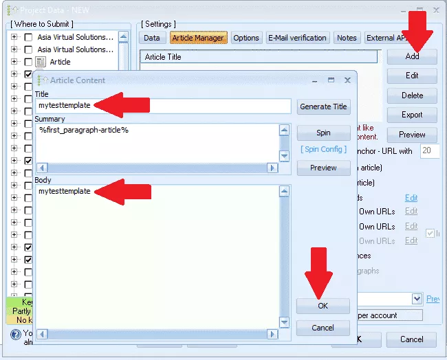 如何创建 GSA 搜索引擎排名项目模板 5 GSA搜索引擎排名项目模板 - 示例3