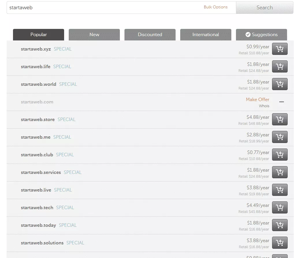 Что делать, если необходимый вам домен .COM уже занят? 2 Различные доменные имена