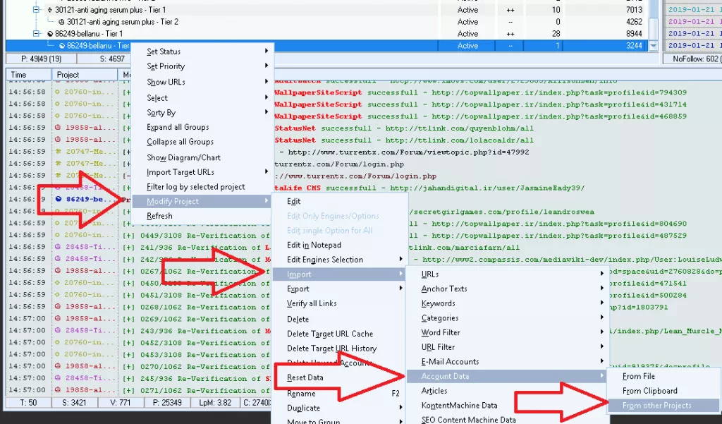How to reuse GSA Search Engine Ranker Accounts - Step 1 How to reuse GSA Search Engine Ranker Accounts - Step 1