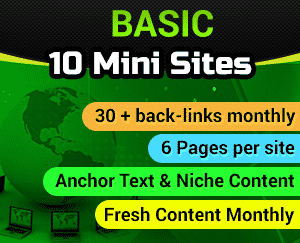 Web 2.0 Back-links upgraded to be Web 2.0 Mini Site Service 2 10 Web 2.0 Mini Sites - No Price