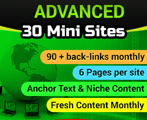 Web 2.0 Back-links upgraded to be Web 2.0 Mini Site Service 3 30 Web 2.0 Mini Sites - No price