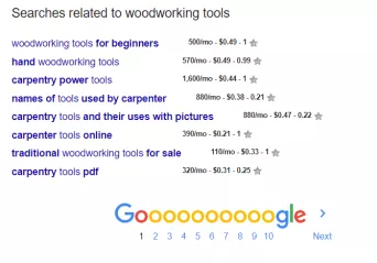 Google related keyword search Google related keyword search