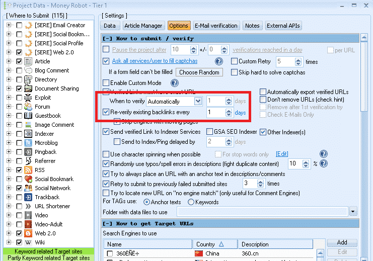 New Index Ping Delay Feature For GSA SER Will Save You Money 4 When to Re-verify URLs