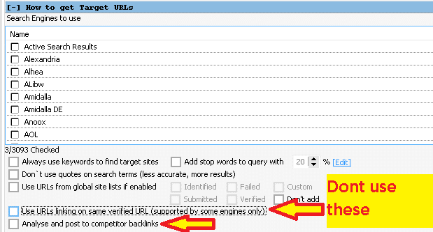 Jangan gunakan pengikisan URL ini dalam GSA SER Jangan gunakan pengikisan URL ini dalam GSA SER