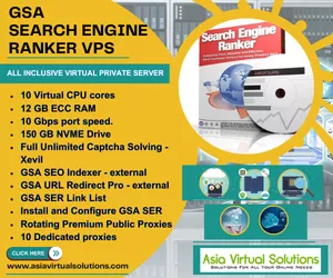 GSA Search Engine Ranker VPS (300 x 250) - 3 24 GSA Search Engine Ranker VPS offers a powerful and efficient solution for boosting your website's search engine rankings. With comprehensive SEO capabilities, this VPS is the ultimate tool for optimizing your