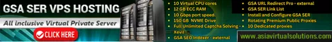 GSA Search Engine Ranker VPS (468 x 60) - 4 37 Banner for VPS Hosting with GSA Search Engine Ranker, showcasing 10 virtual CPU cores and 1Gbit port speed for enhanced efficiency. Includes a prominent "Click Here" button and website URL at the bottom for seamless access to hosting benefits.