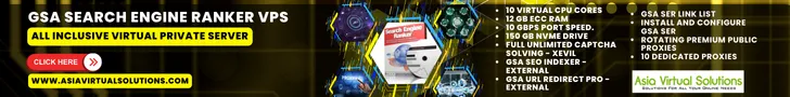 VPS-сервер для ранжирования поисковых систем GSA (728x90) - 1 38 Откройте для себя лучший VPS для повышения позиций в поисковой выдаче GSA от Asia Virtual Solutions. Воспользуйтесь такими функциями, как QR-коды, ECC RAM, высокая скорость SSD и приватные прокси. Улучшите свои позиции в поисковой выдаче уже сегодня! Подробнее на сайте asiavirtualsolutions.com.