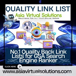GSA Search Engine Ranker Link List No.1 Quality back links for gsa ranker.