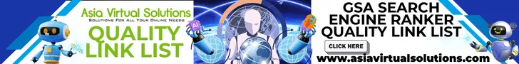 QUALITY LINK LIST (728x90) - 1 17 GSA Search Engine Ranker quality link list. 728x90