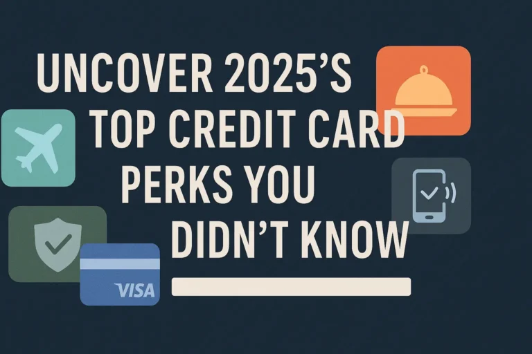 Uncover 2025's Top Credit Card Perks You Didn't Know Credit card perks 2025 edition