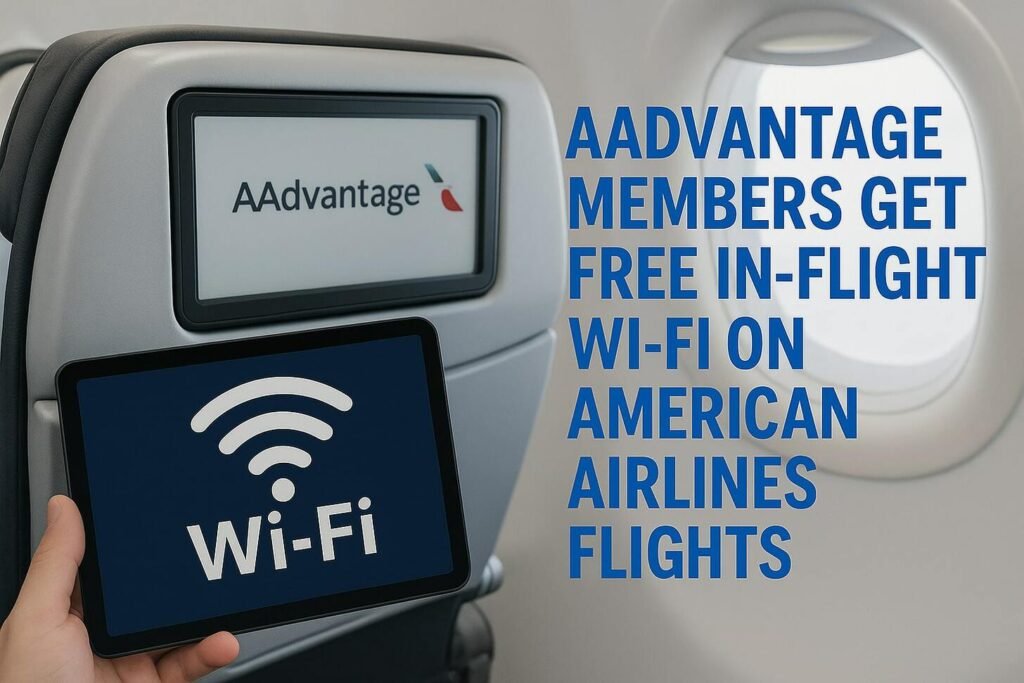 AAdvantage Members Get Free In-Flight Wi-Fi on American Airlines Flights AAdvantage Members Get Free In-Flight Wi-Fi on American Airlines Flights