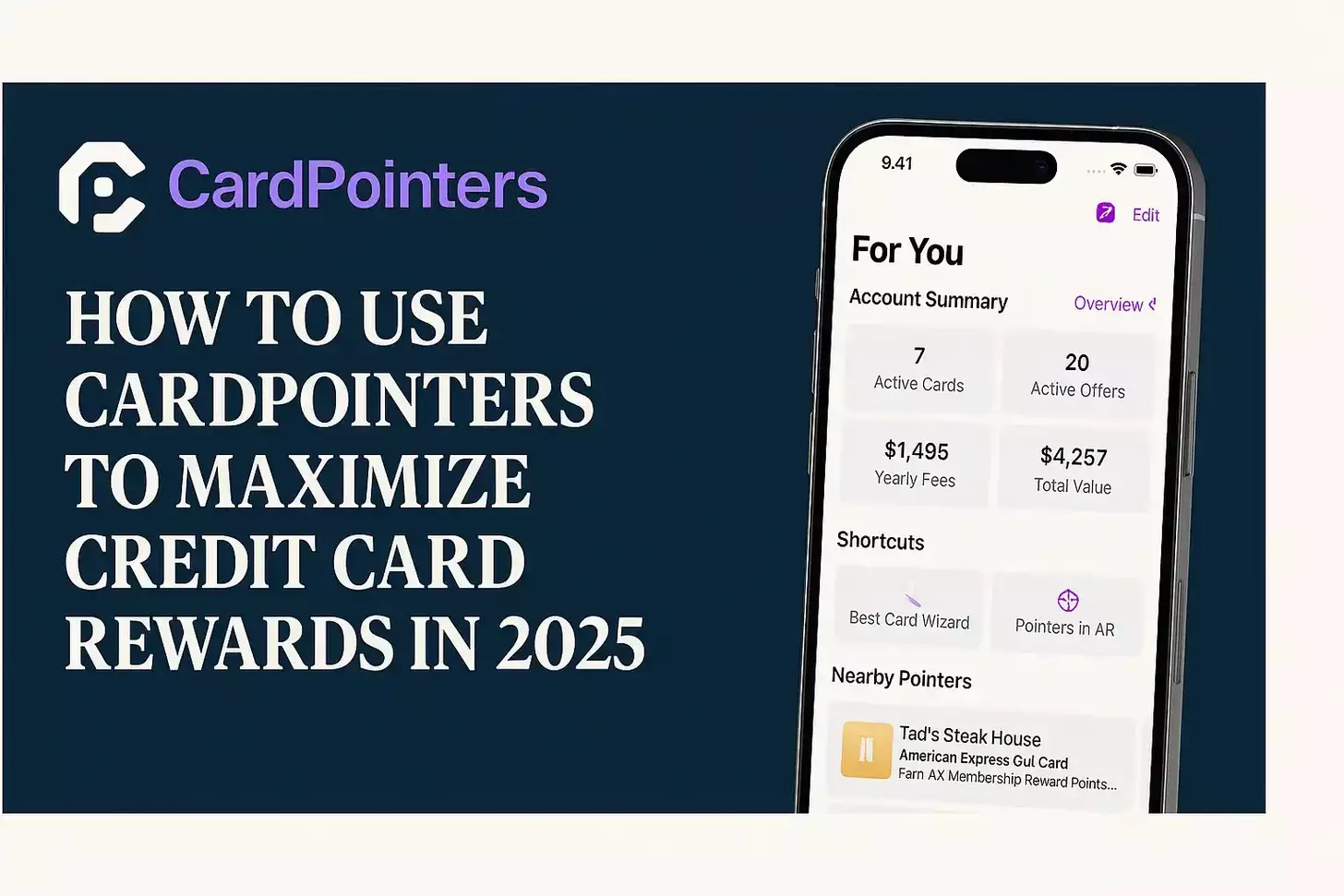 How to Use CardPointers to Maximize Credit Card Rewards in 2025 How to Use CardPointers to Maximize Credit Card Rewards in 2025