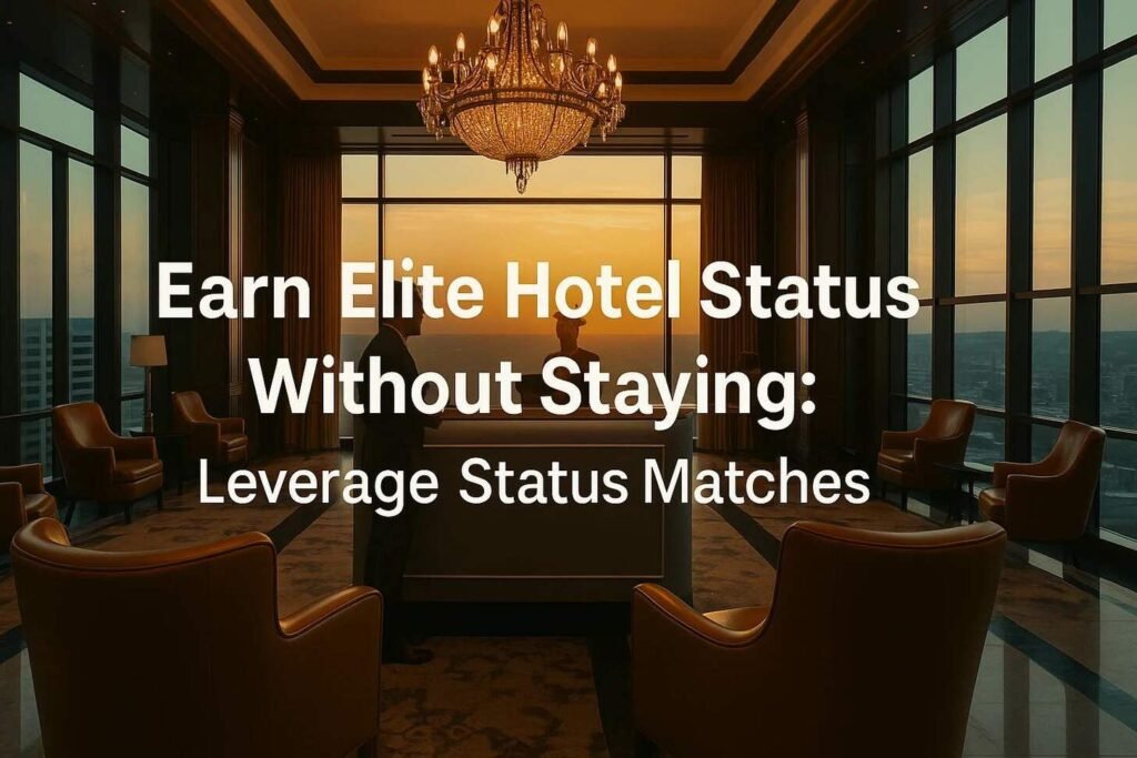 Earn Elite Hotel Status Without Staying: Leverage Status Matches hotel elite status strategies