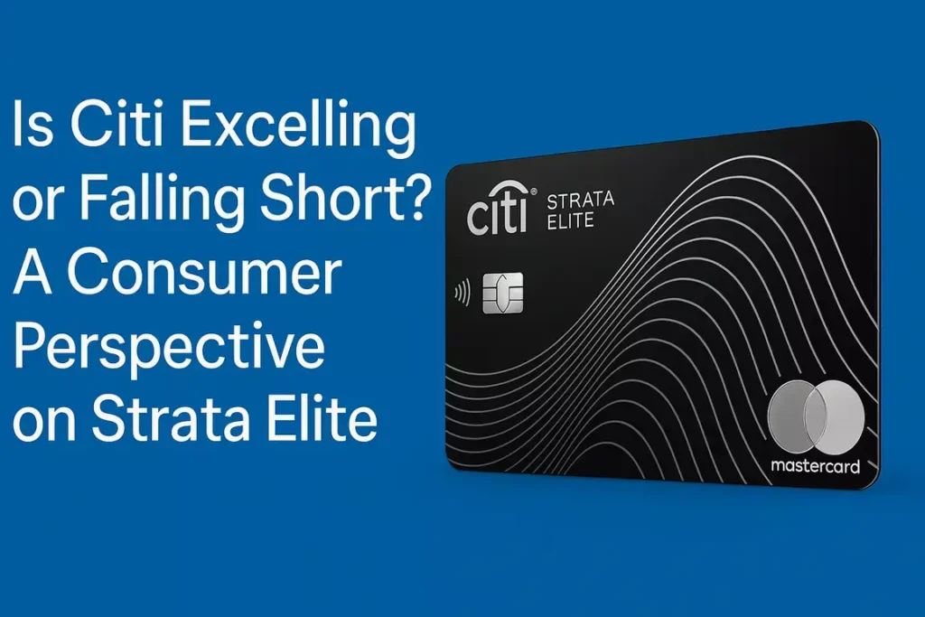 Is Citi Excelling or Falling Short? A Consumer Perspective on Strata Elite Is Citi Excelling or Falling Short? A Consumer Perspective on Strata Elite
