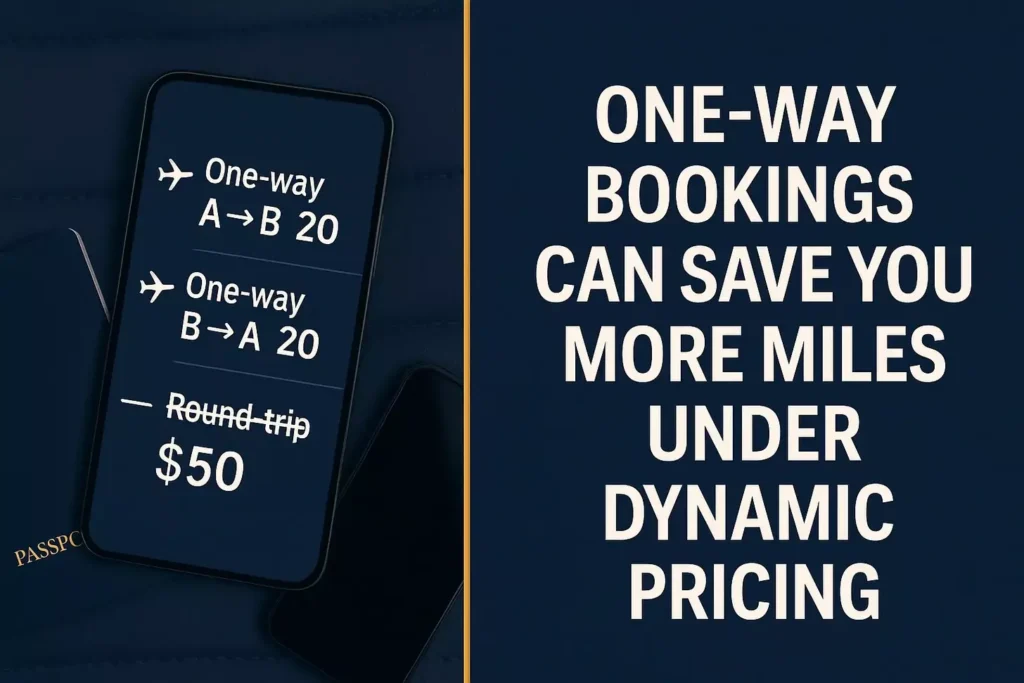 One-Way Bookings Can Save You More Miles Under Dynamic Pricing One-Way Bookings Can Save You More Miles Under Dynamic Pricing