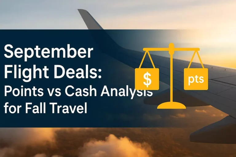 September Flight Deals: Points vs Cash Analysis for Fall Travel September Flight Deals: Points vs Cash Analysis for Fall Travel