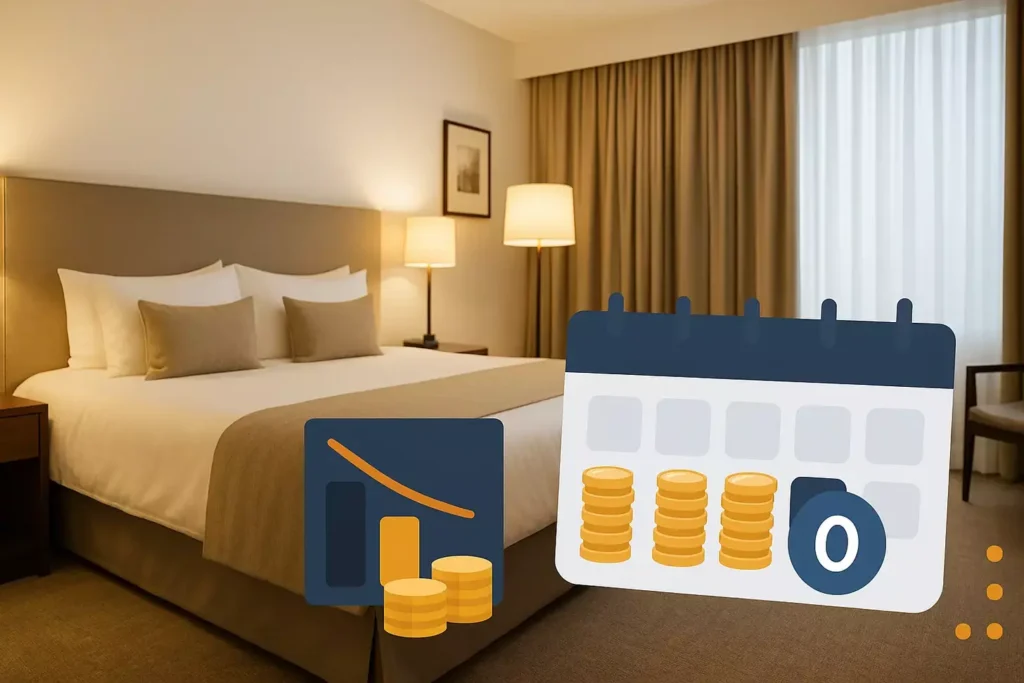 Why the IHG fourth night free can slash award stay costs A blue circular logo with the words AWARD TRAVEL HUB around a suitcase featuring a credit card design and a white airplane flying across it.