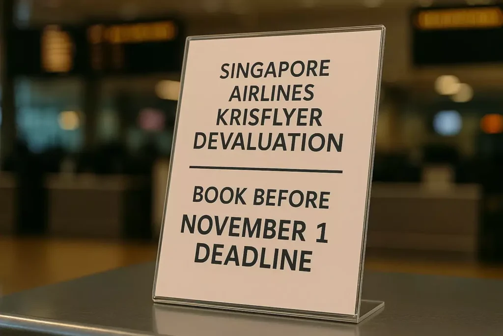 Singapore Airlines KrisFlyer Devaluation Singapore Airlines KrisFlyer Devaluation
