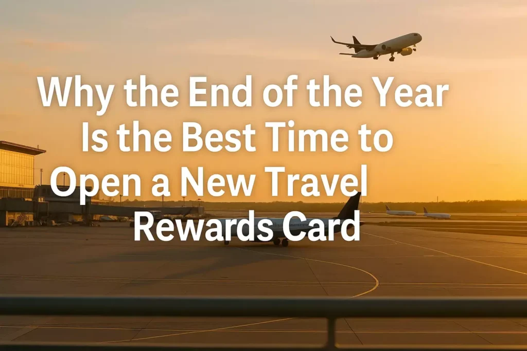 Why the End of the Year Is the Best Time to Open a New Travel Rewards Card Why the End of the Year Is the Best Time to Open a New Travel Rewards Card