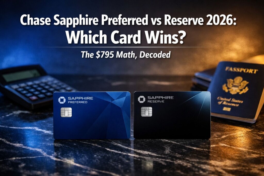 Chase Sapphire Preferred vs Reserve 2026: Which Card Wins? (With $795 Math) Chase Sapphire Preferred vs Reserve 2026: Which Card Wins? (With $795 Math)
