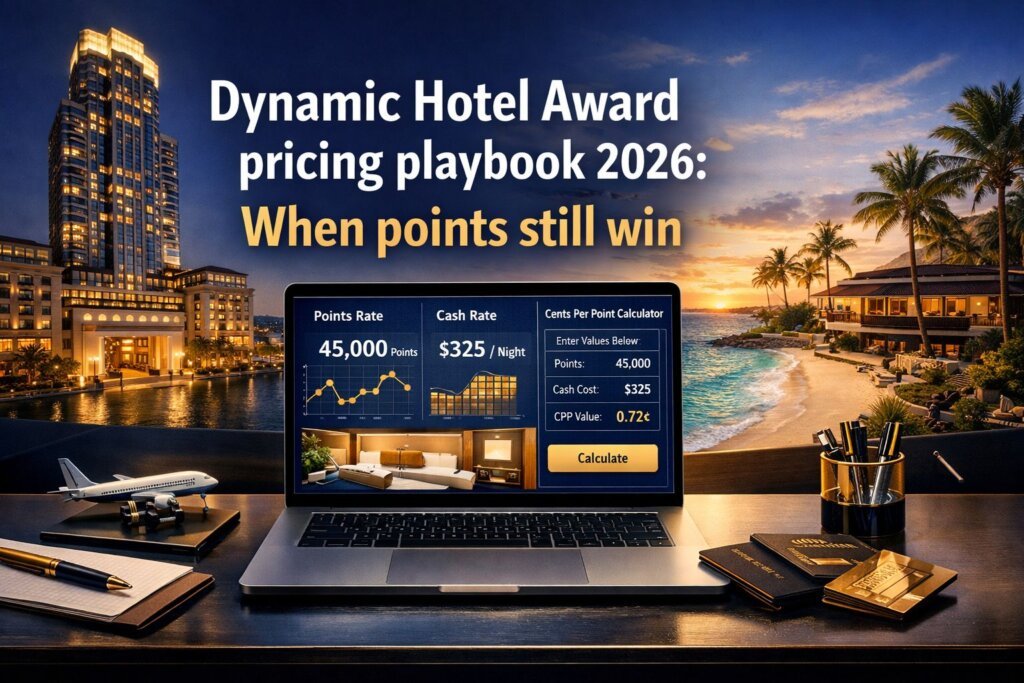 Dynamic Hotel Award pricing playbook 2026: When points still win Dynamic Hotel Award pricing playbook 2026: When points still win