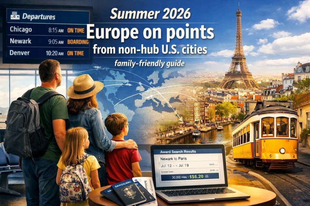 Summer 2026 Europe on Points from Non-Hub U.S. Cities (Family-Friendly Guide) Summer 2026 Europe on points from non-hub U.S. cities (family-friendly guide)