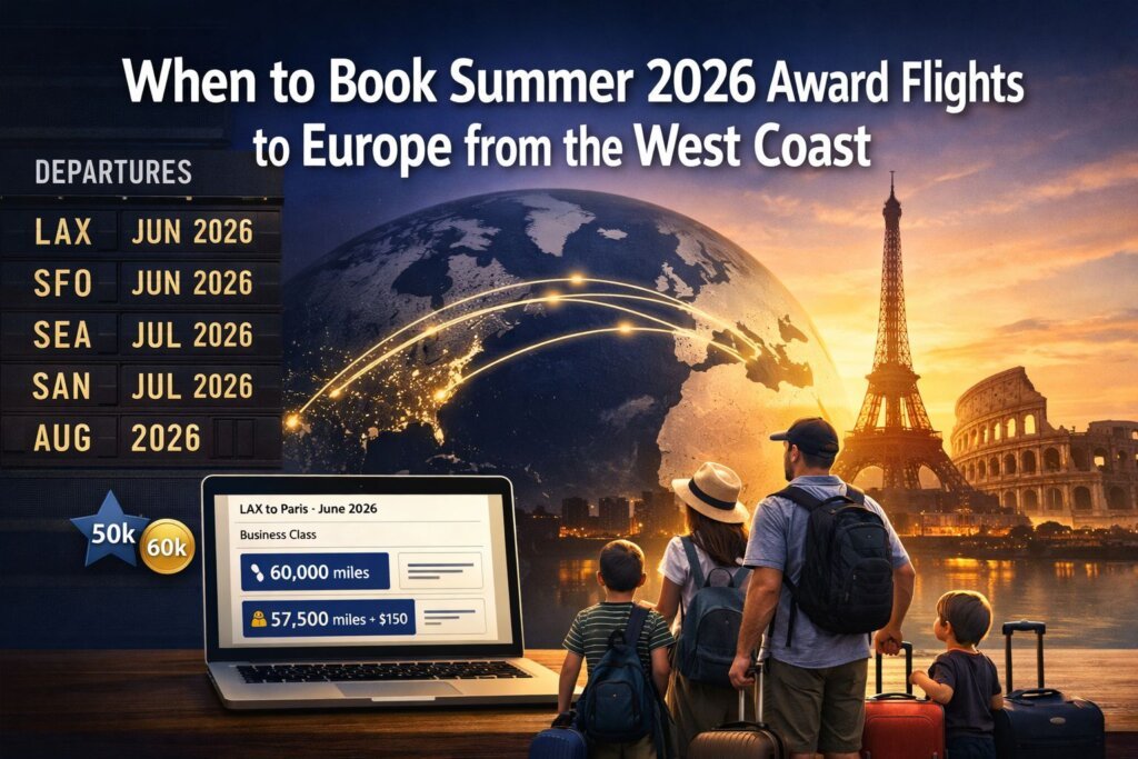 When to Book Summer 2026 Award Flights to Europe from the West Coast When to Book Summer 2026 Award Flights to Europe from the West Coast