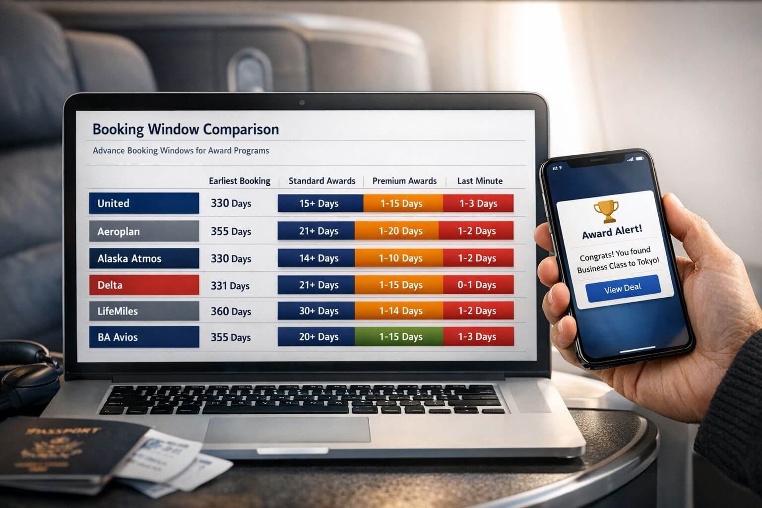 When to Book Award Flights in 2026 for the Best Seats and Prices Booking window comparison for airlines