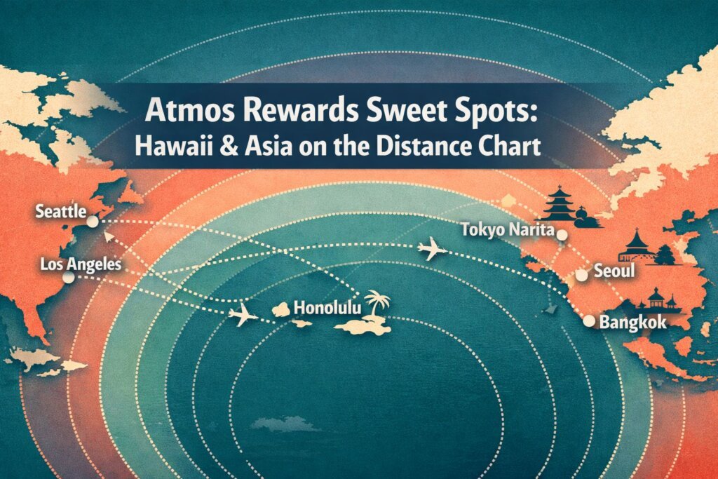 Atmos Rewards Sweet Spots: Best Routes to Hawaii and Asia on the New Distance-Based Chart Atmos Rewards Sweet Spots: Best Routes to Hawaii and Asia on the New Distance-Based Chart