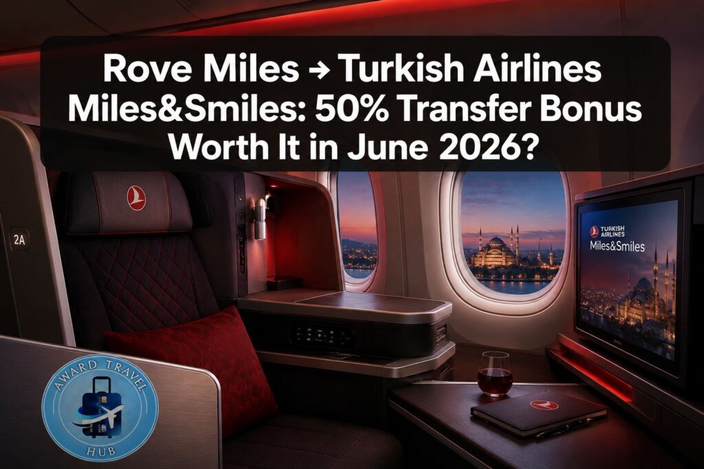 Rove Miles Turkish Airlines Transfer Bonus June 2026: Is the 50% Boost Worth It? Rove Miles Turkish Airlines Transfer Bonus June 2026: Is the 50% Boost Worth It?