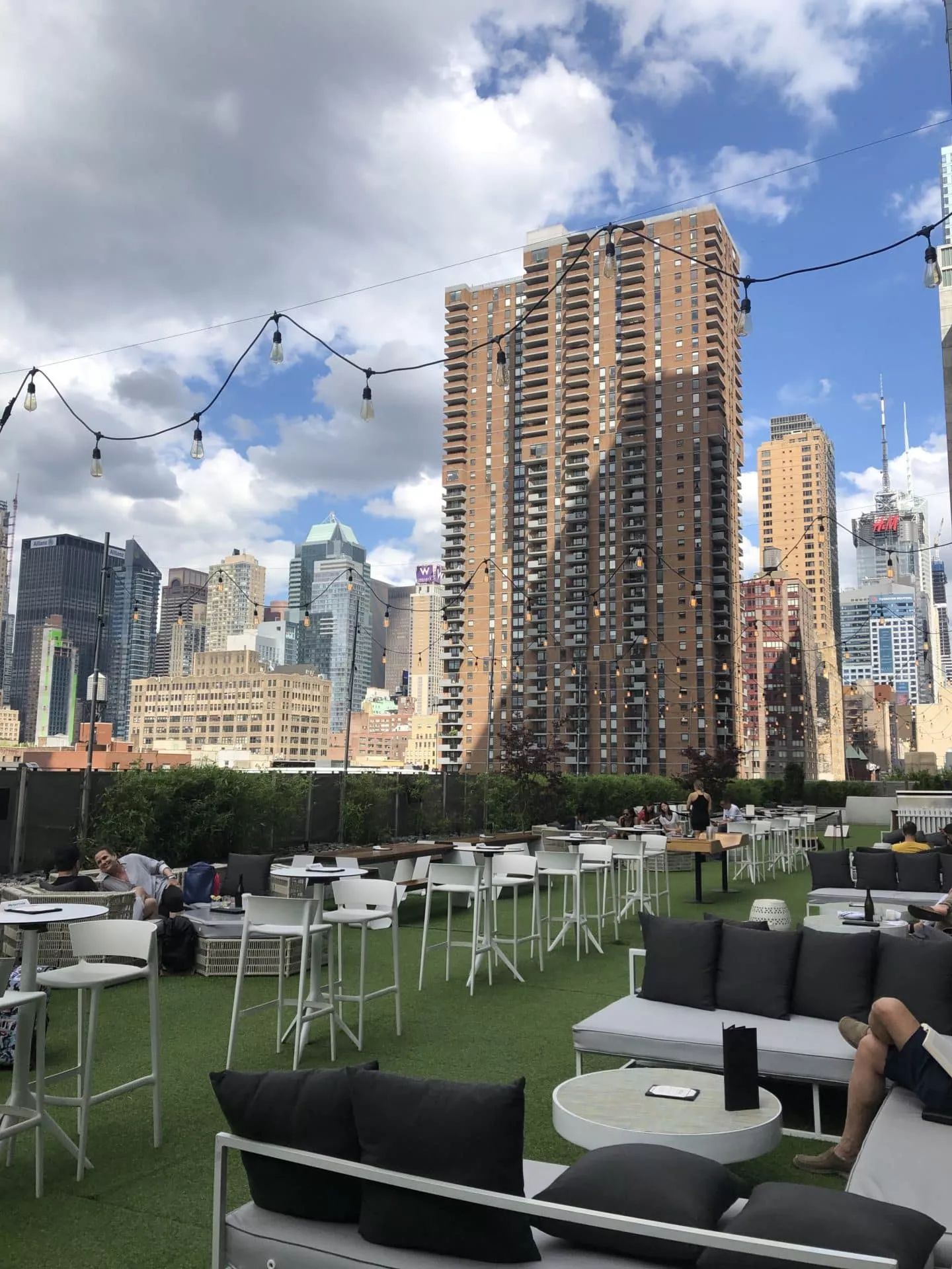 6 Rooftop Bars with Incredible Skylines views of New York City: Yotel Terrace Yotel Terrace Rooftop Bar