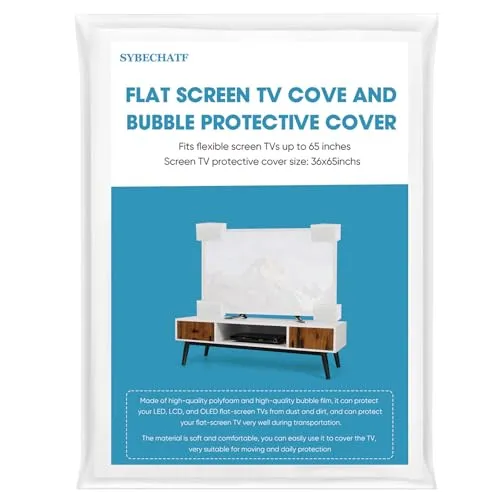 SYBECHATF Foam TV Cover + Corner Protectors (65 x 36)