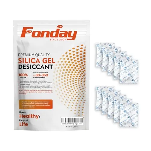 1 Gram Silica Gel Desiccant Packets 100-Pack