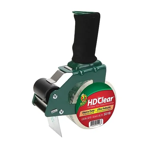 Duck HD Clear Packing Tape Dispenser with Refill