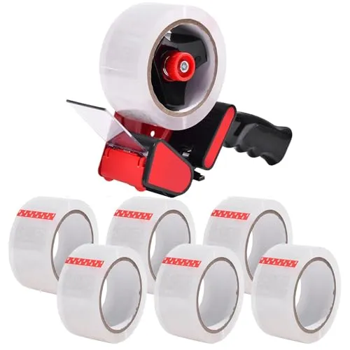 Zuvo Heavy Duty Tape Gun with Clear Tape (66m)