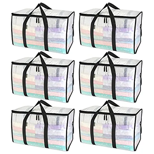 BALEINE 6-Pack Oversized Moving Bags with Reinforced Handles