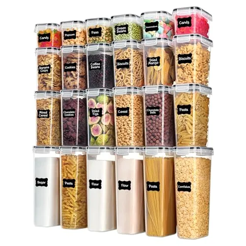 Airtight Food Storage Containers with Lids (24 pcs)