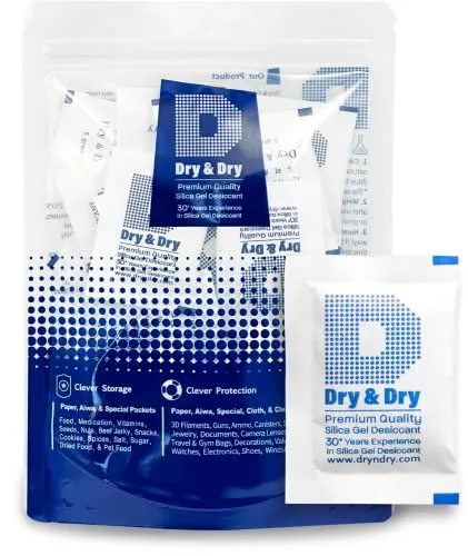 Rechargeable Silica Gel Packets (5g 50 Pack)