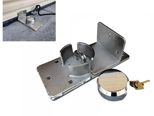 Metallic Gray Roll-Up Door Lock for Garage GDG001
