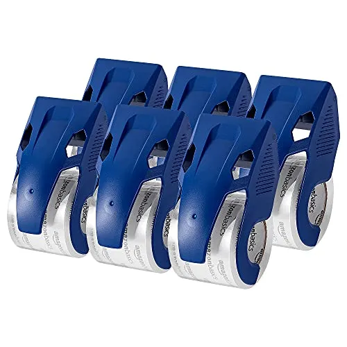 Amazon Basics Heavy Duty Packaging Tape (Dispenser) 6-Pack
