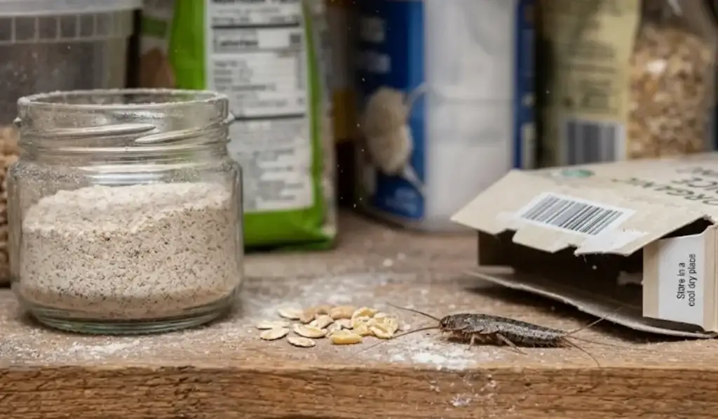 silverfish in a pantry