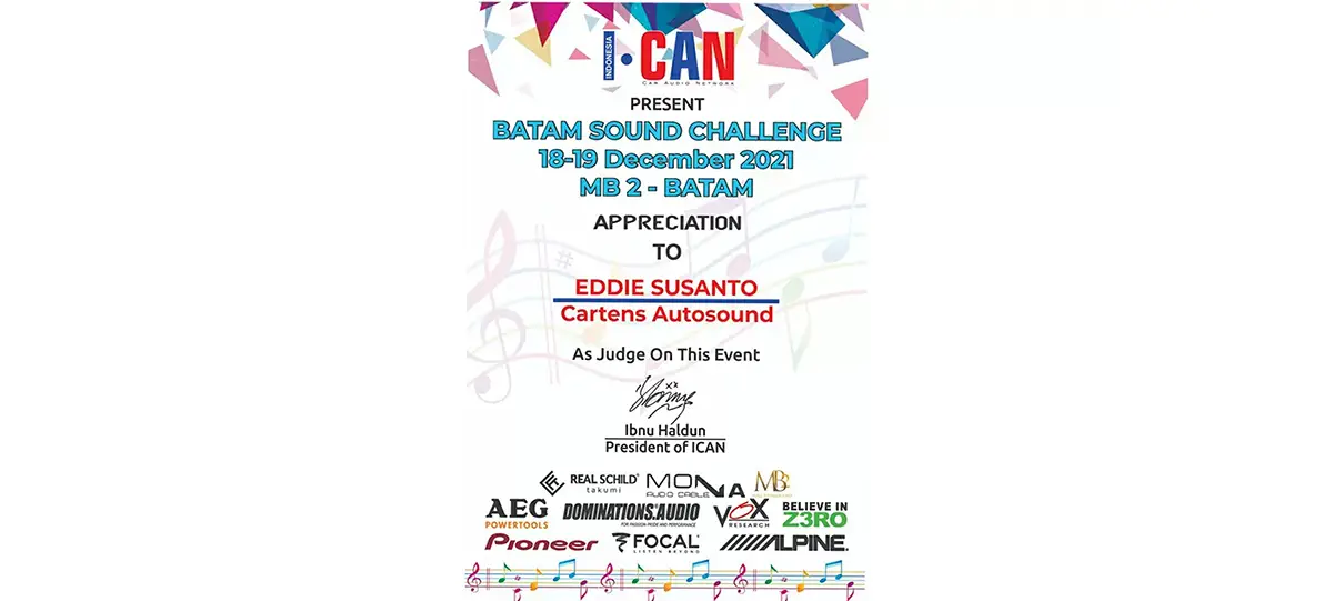 Gambar Depan Award I-CAN BATAM sound challenge judge duty (1)