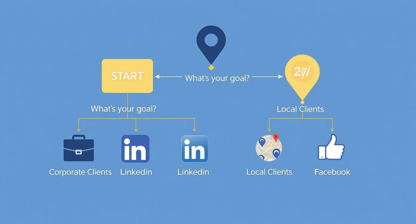 Infographic about social media marketing for attorneys