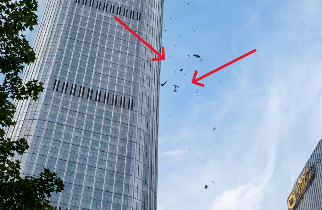 plane crash in beijing highest building